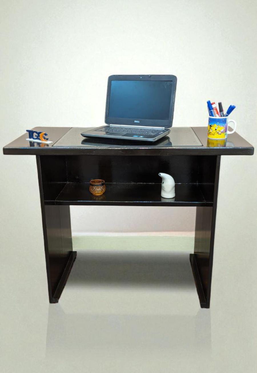 Study Table With Glass On Top