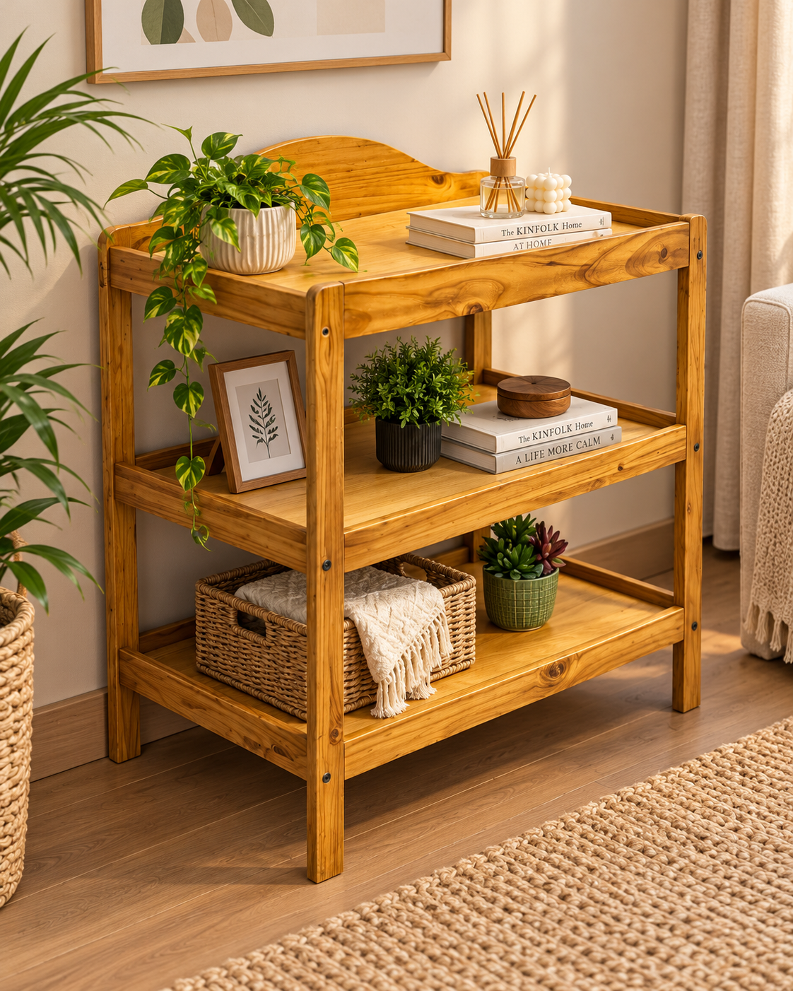 Imported Wooden Baby Changing Table