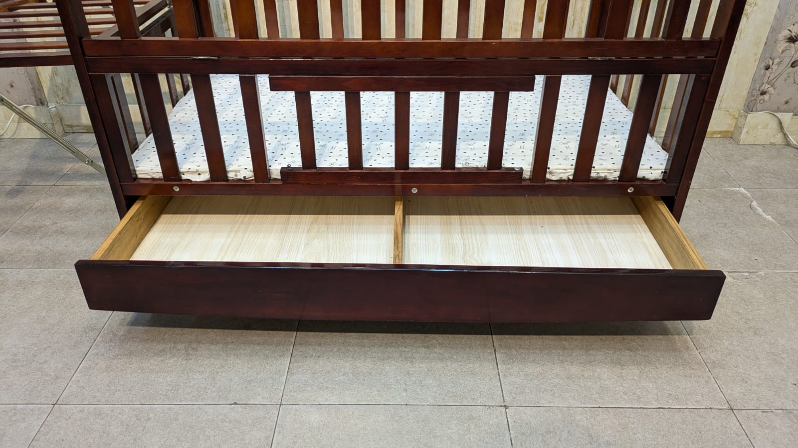 Imported Babies World Baby Cot with Mattress