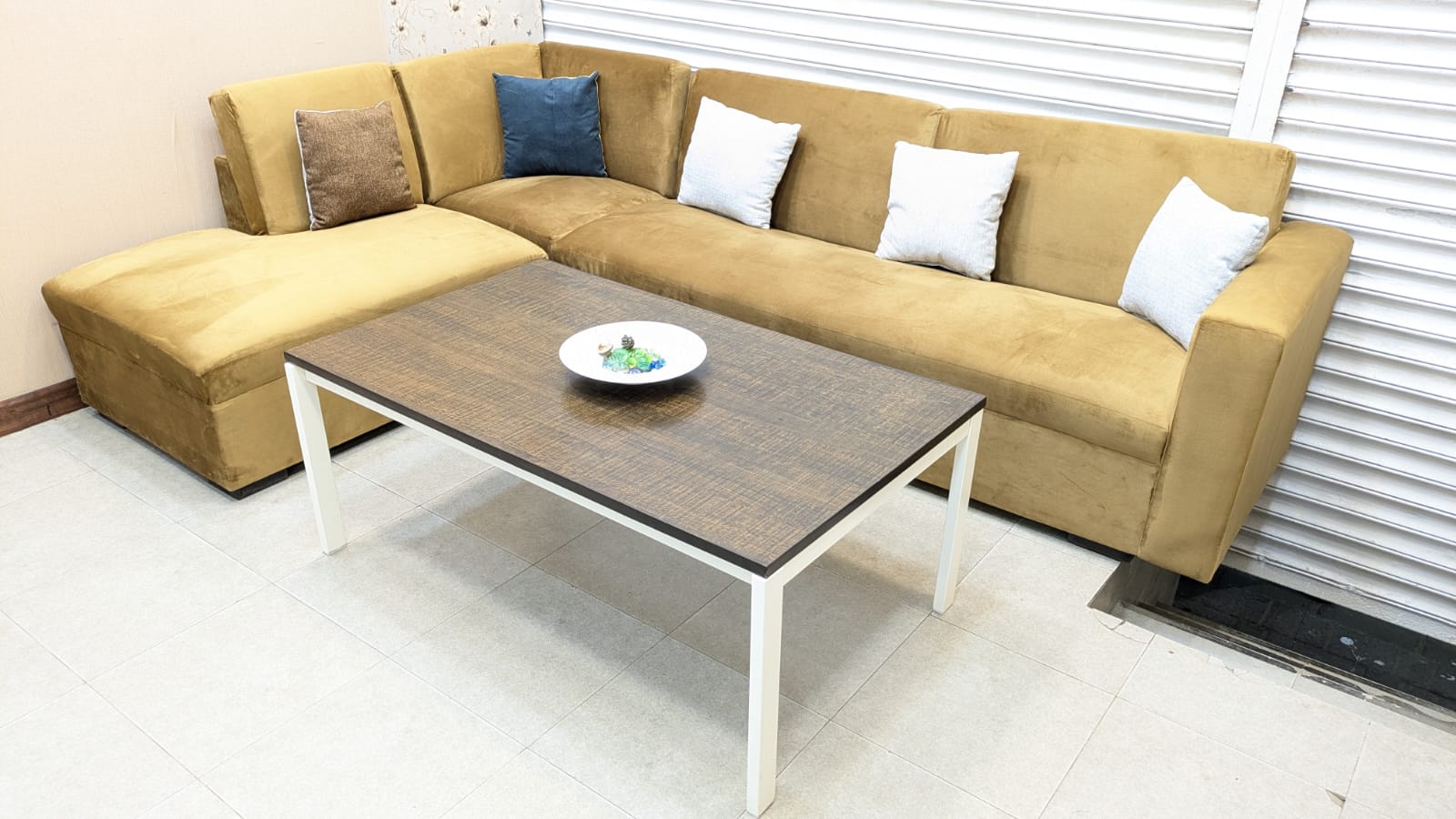 Comfortable 6 Seater L Shape Sofa Set
