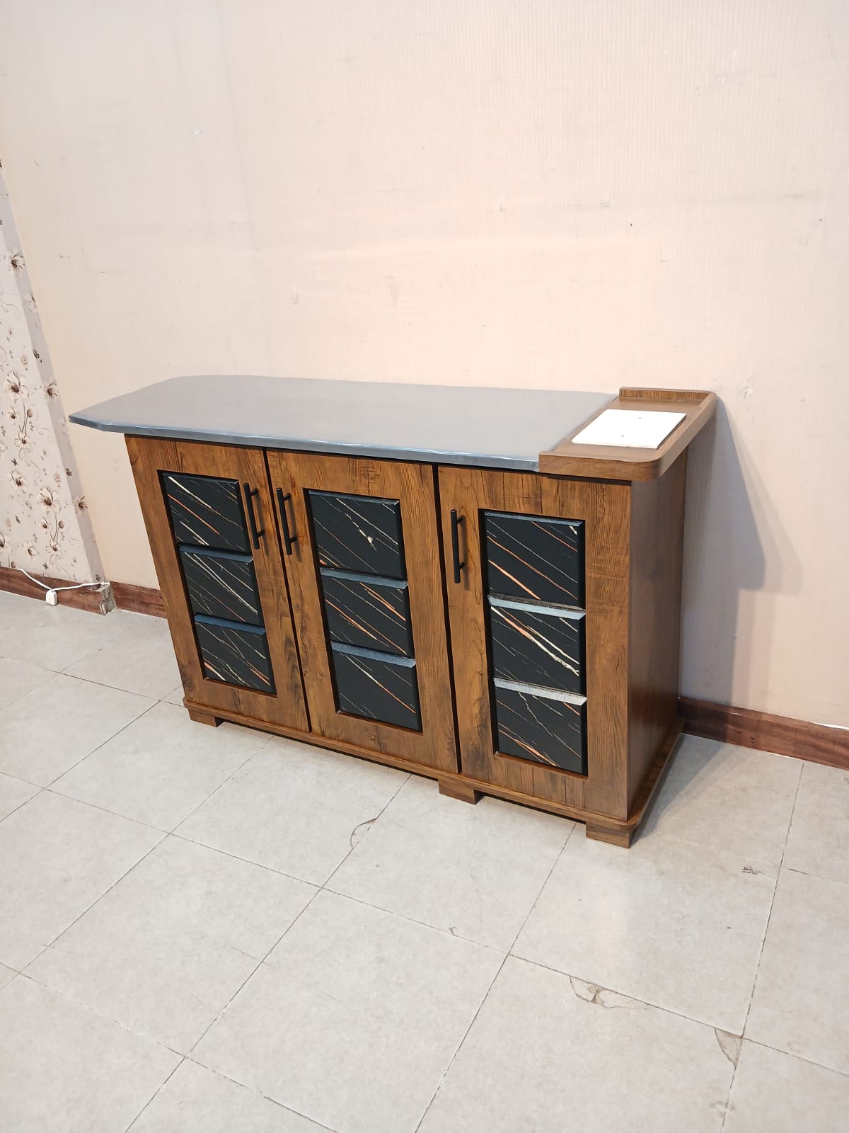 Brand New 3 Door Iron Table