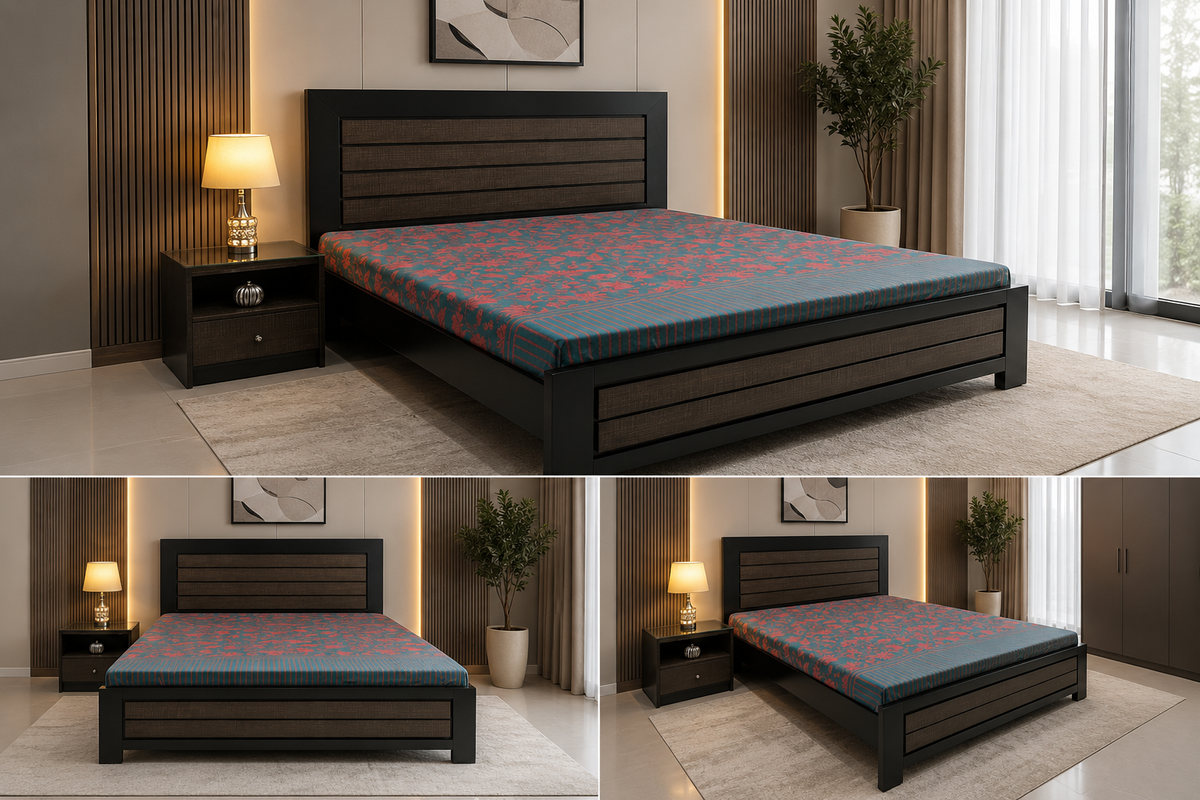 King Size Bed With 1 Side Table