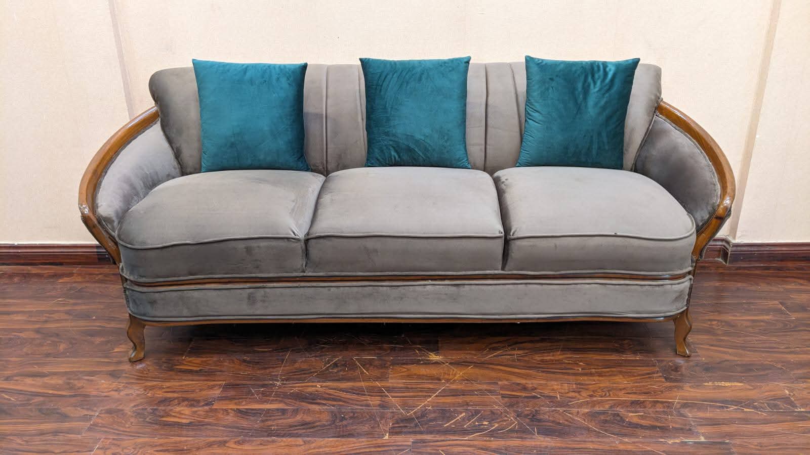 Solid Sheesham Wood 5 Seater Sofa Set