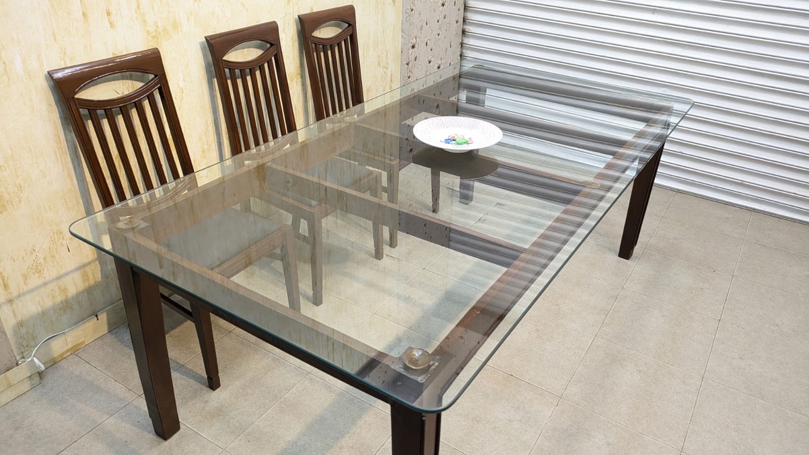 SOLID SHEESHAM WOOD 8-SEATER DINING TABLE