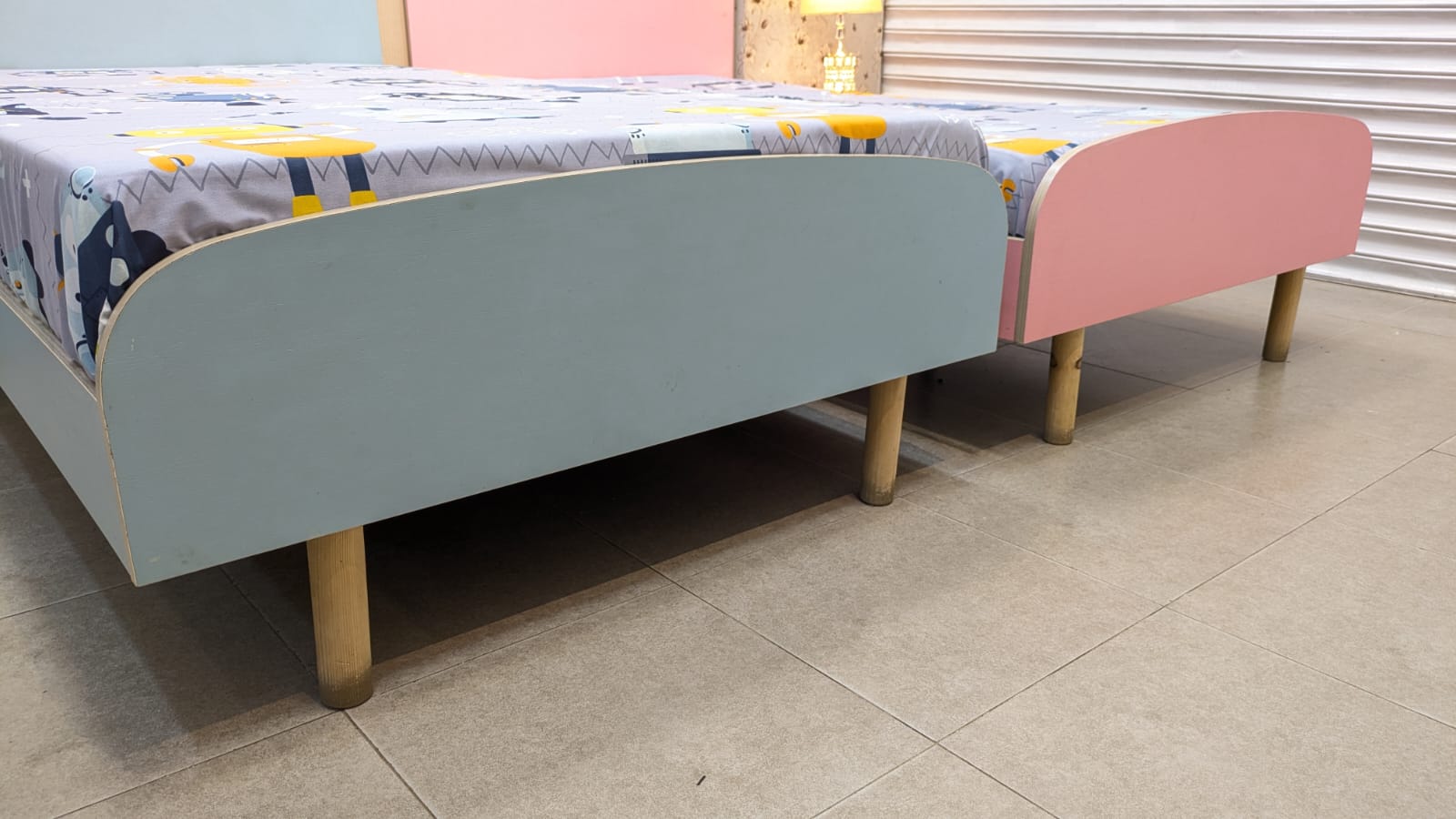 Habitt Pair of Single Beds with Side Tables and Mattress