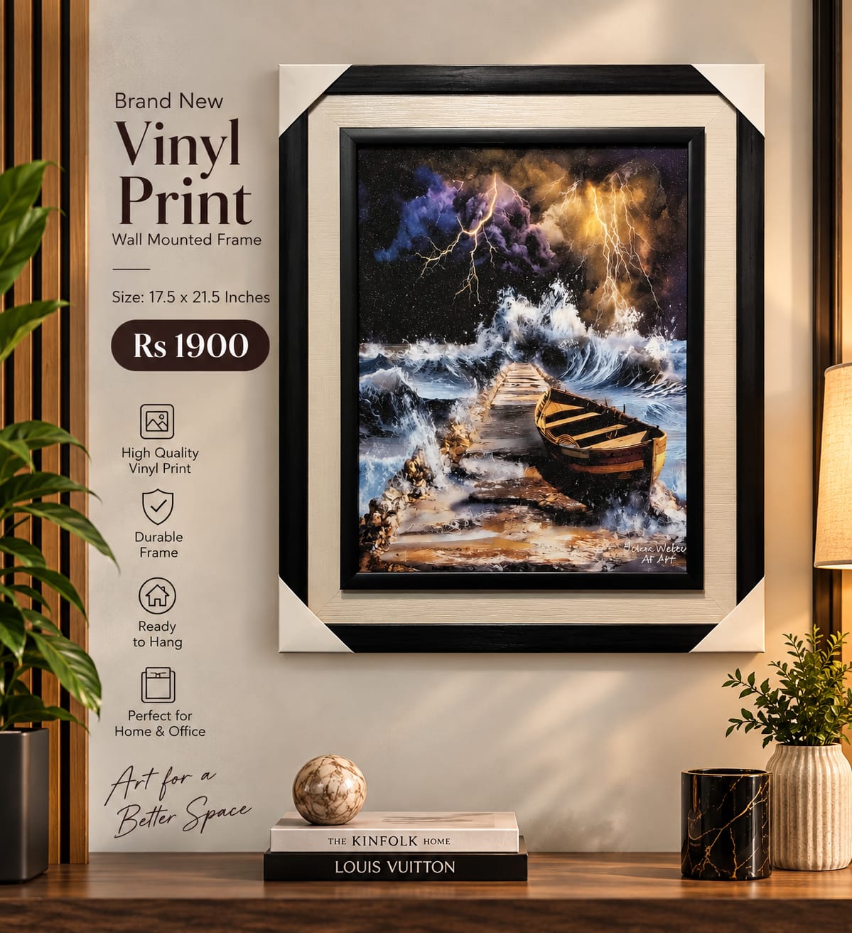 Wall Mounted Vinyl Frame