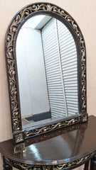 Solid Sheesham Wood Console With Mirror