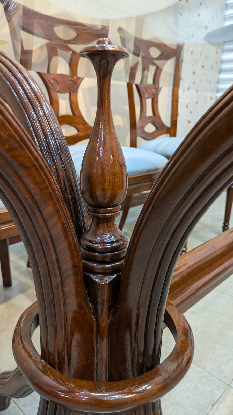 Solid Sheesham Wood 8 Seater Dining Table
