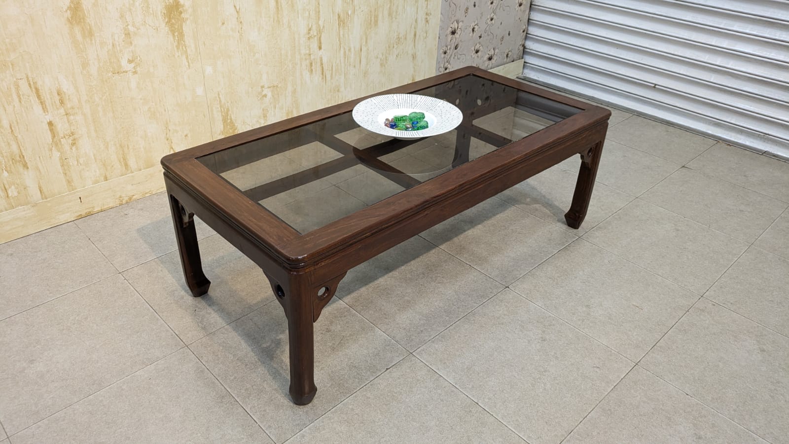 Solid Sheesham Wood Center Table Set