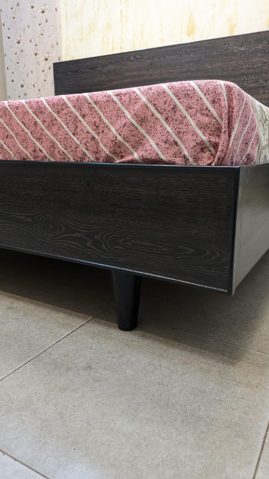 Habitt king Size Bed With Attached Side Table