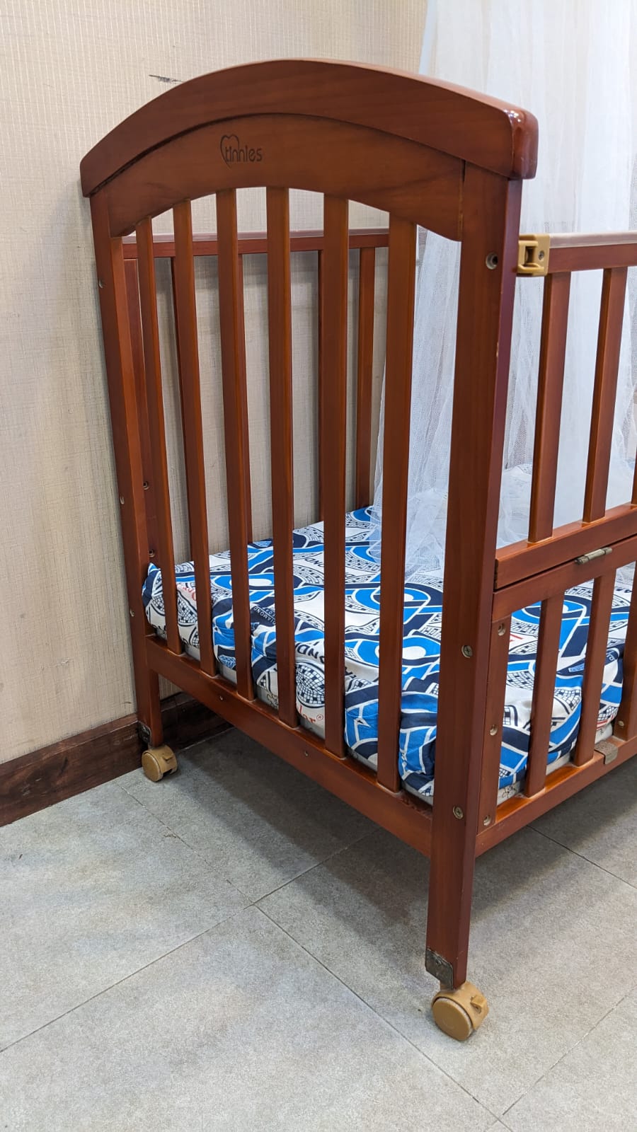 Imported Little Tinnies Baby Cot with Mattress