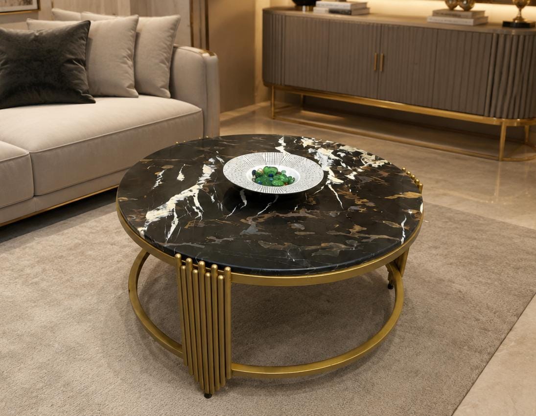 Center Table with Marble Top