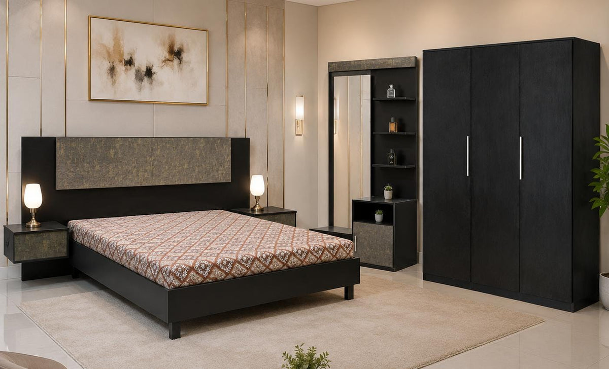 Habbit Novak King Size Bedroom Set