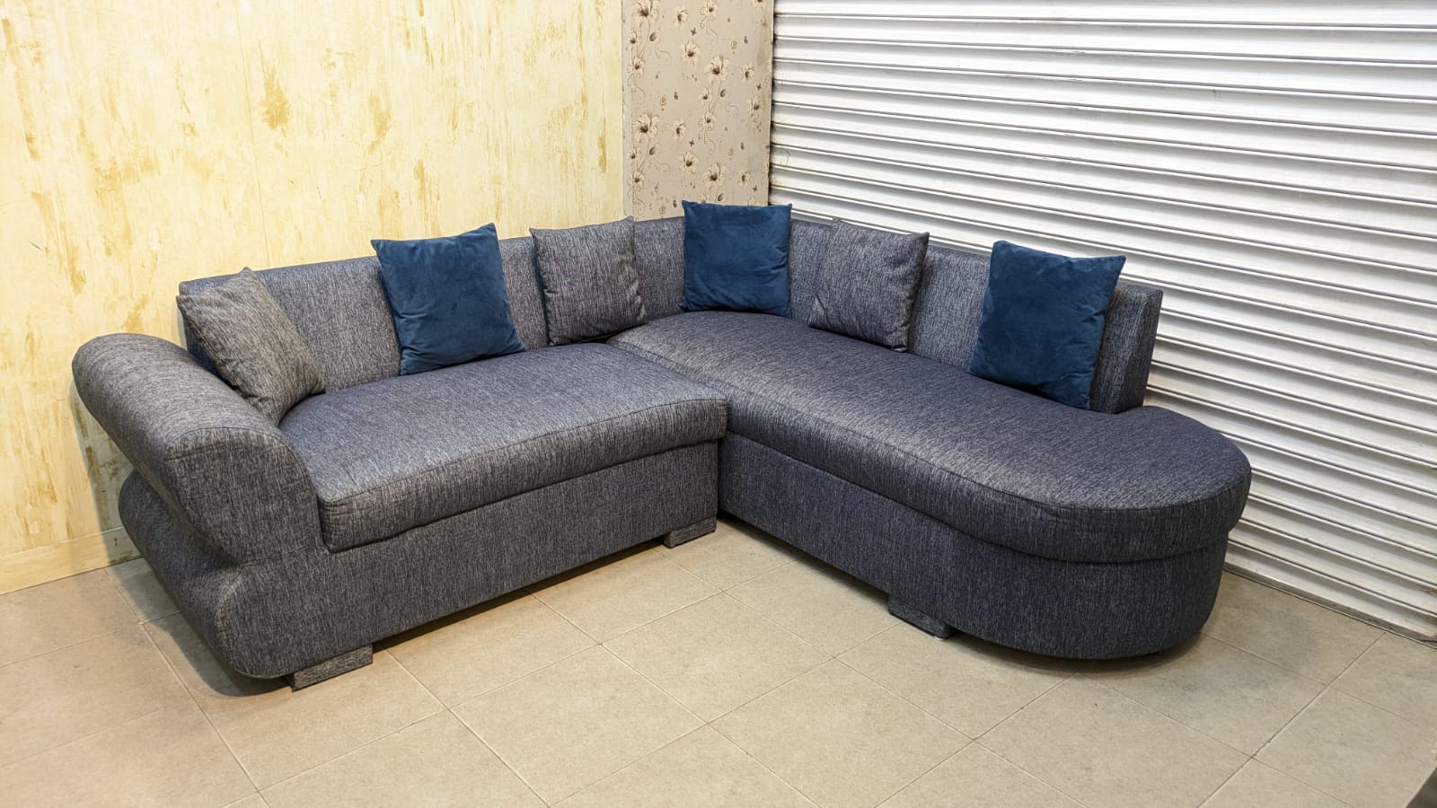 5 Seater L Shape Sofa Set