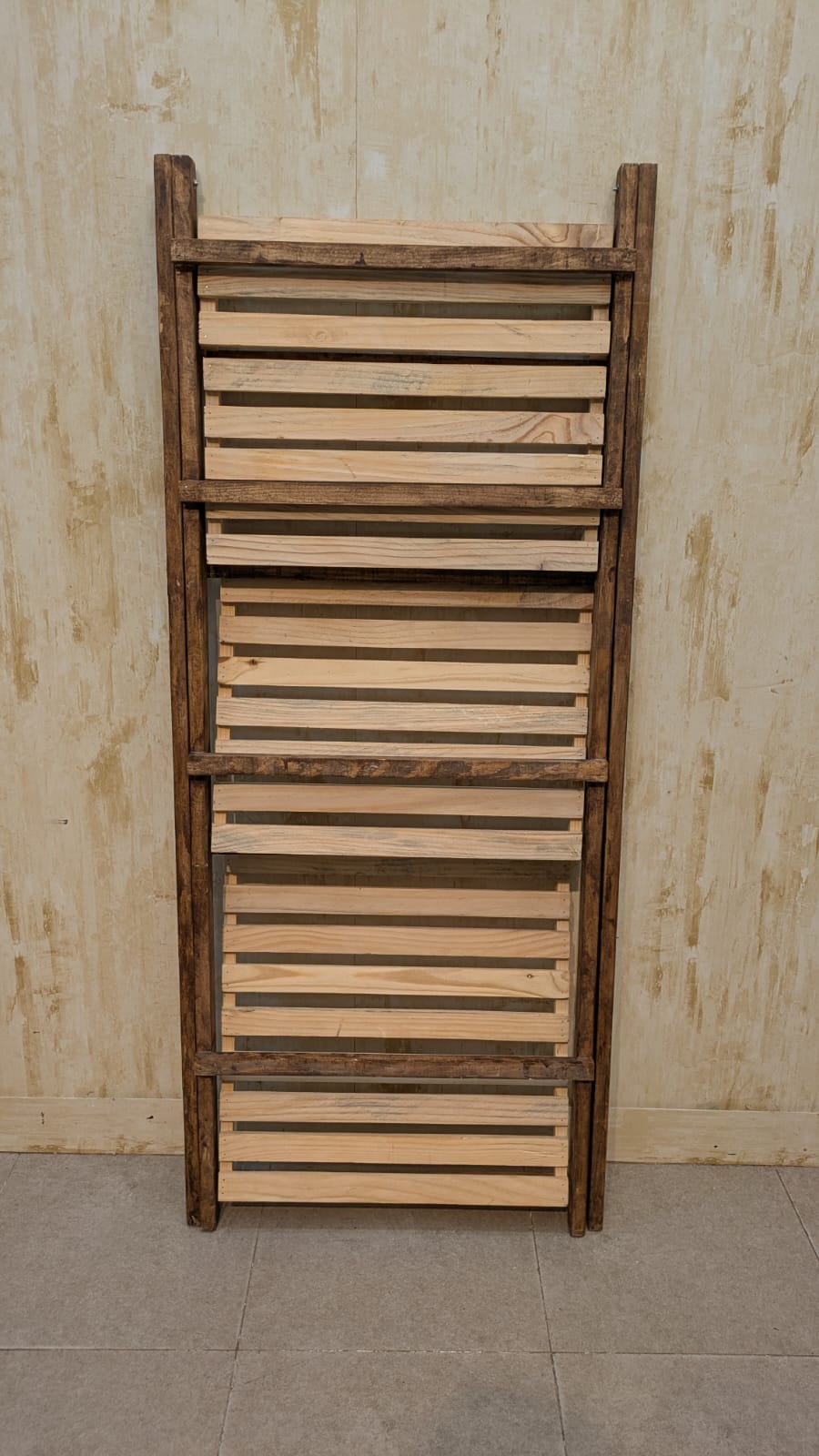 Brand New Foldable Pure wooden display shelf