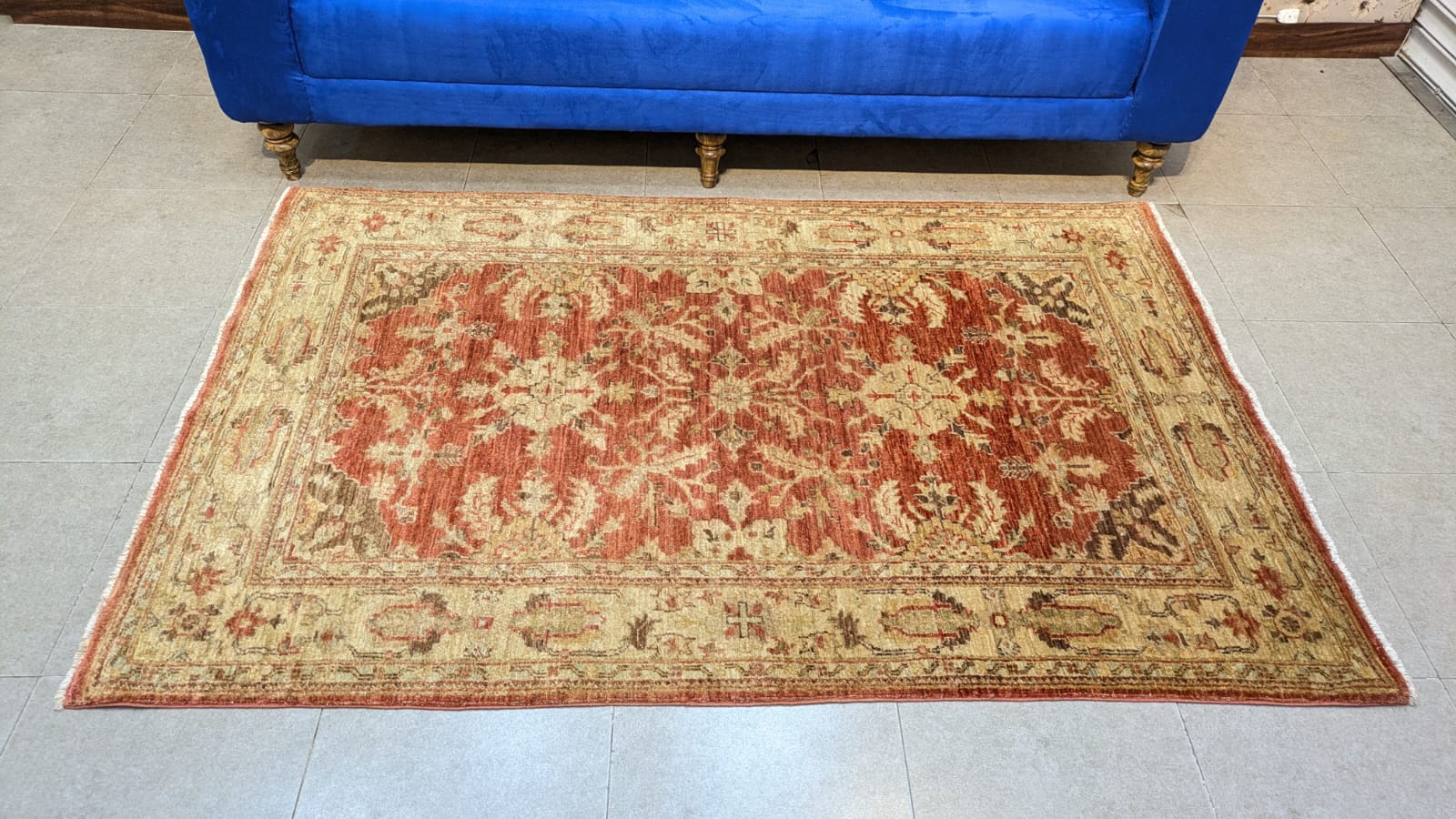 Vintage Afghanistan Chobee Hand Knotted Carpet
