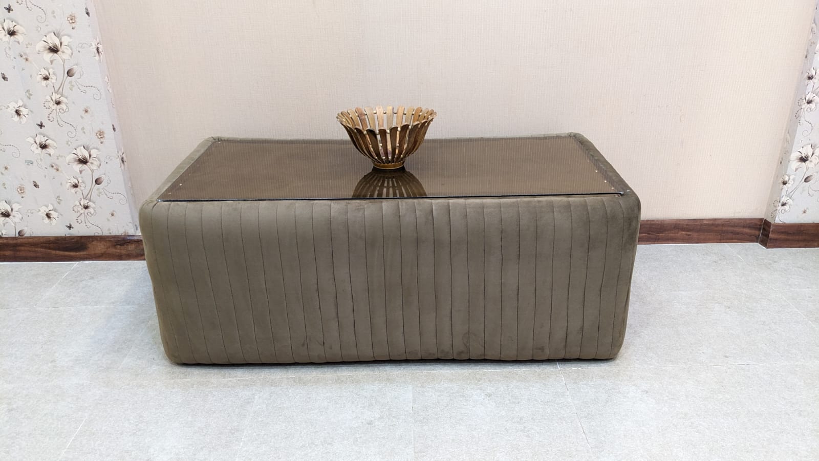 Center Table with Glass Top