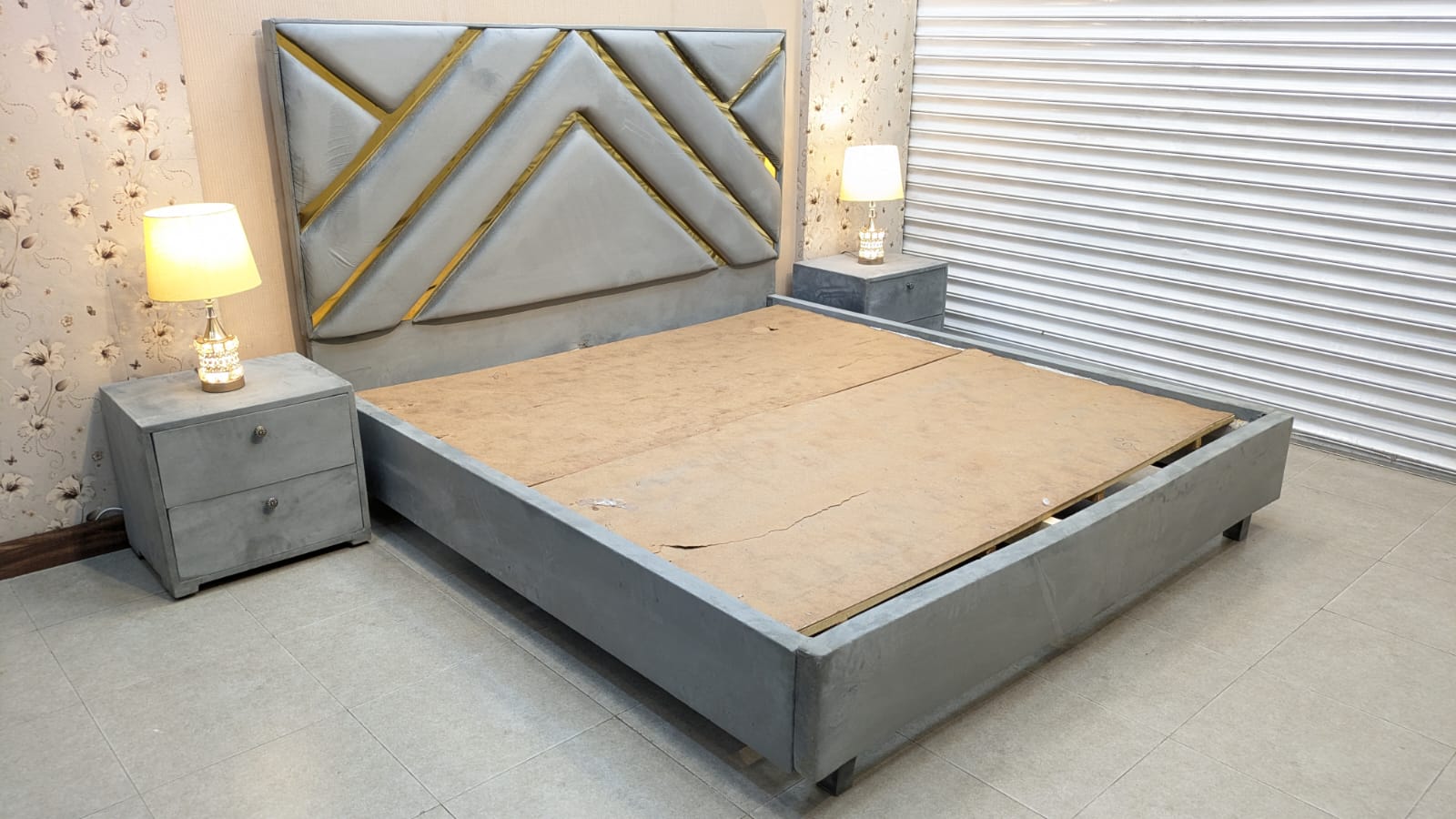 Modern Design King Size Bed Set