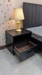 Habitt King Size Bed with 2 Side Tables