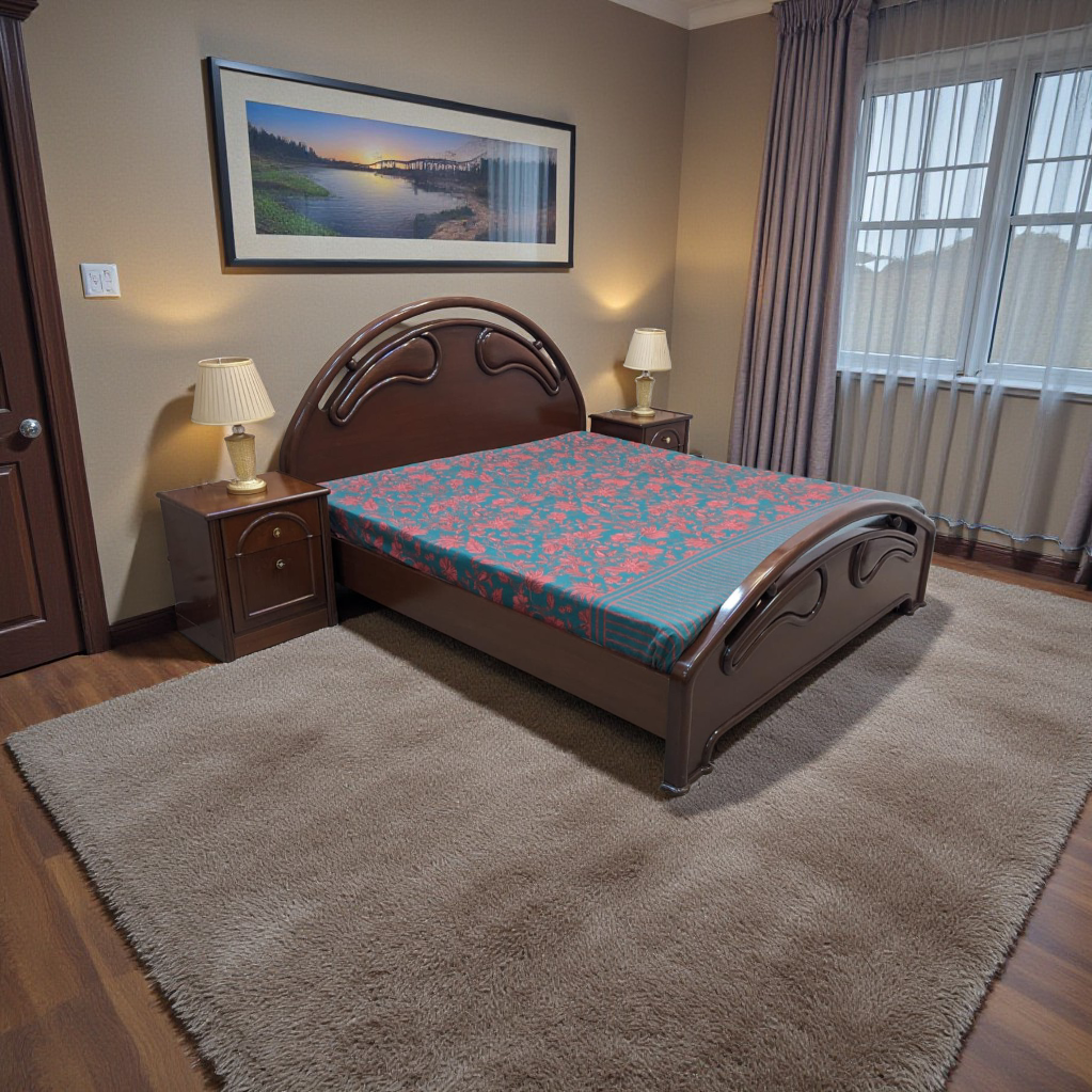 King Size Bed With 2 Side Tables