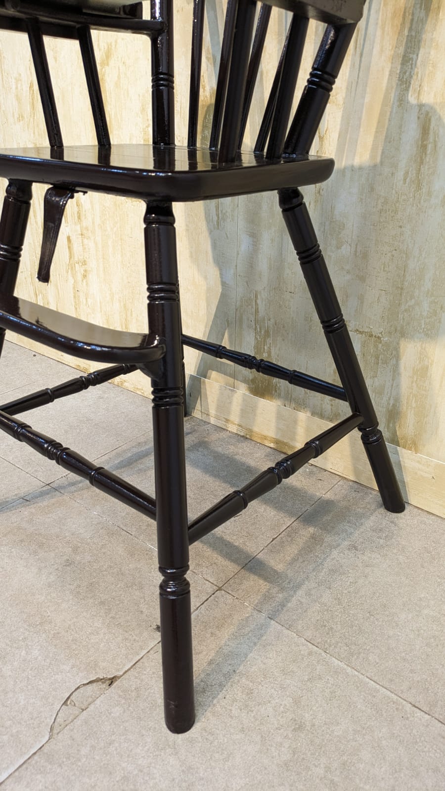 Imported Vintage Solid Sheesham Wood Baby High Chair