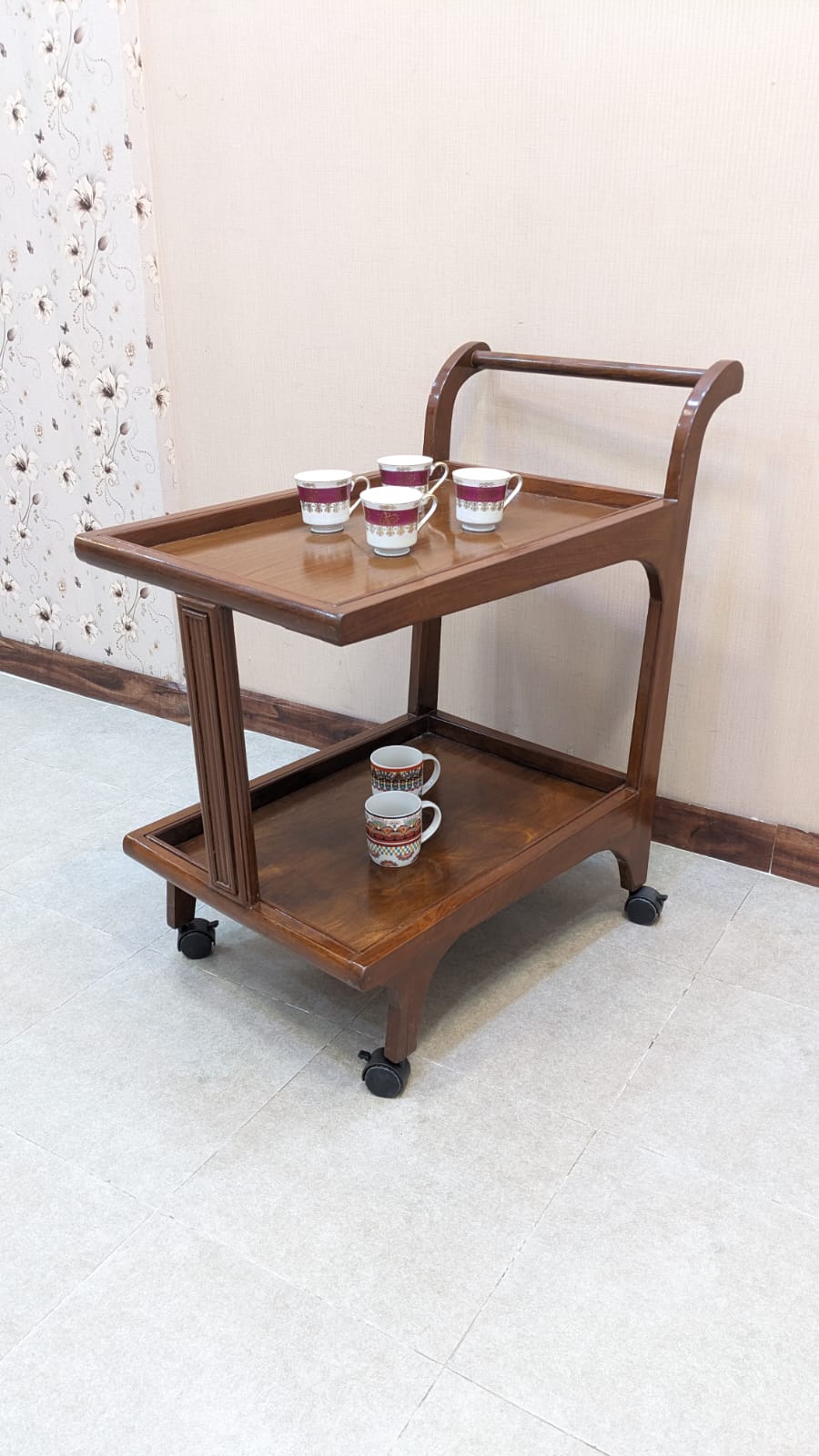 Sheesham Wood Tea Trolley