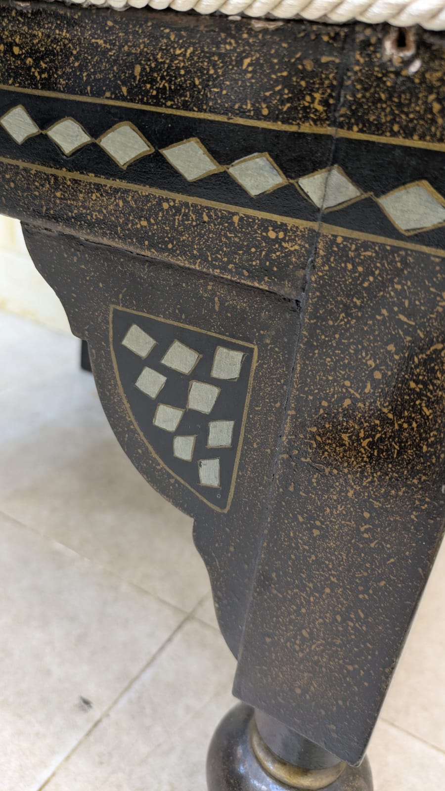 IMPORTED ANTIQUE MIDDLE EASTERN MOORISH ARMCHAIR