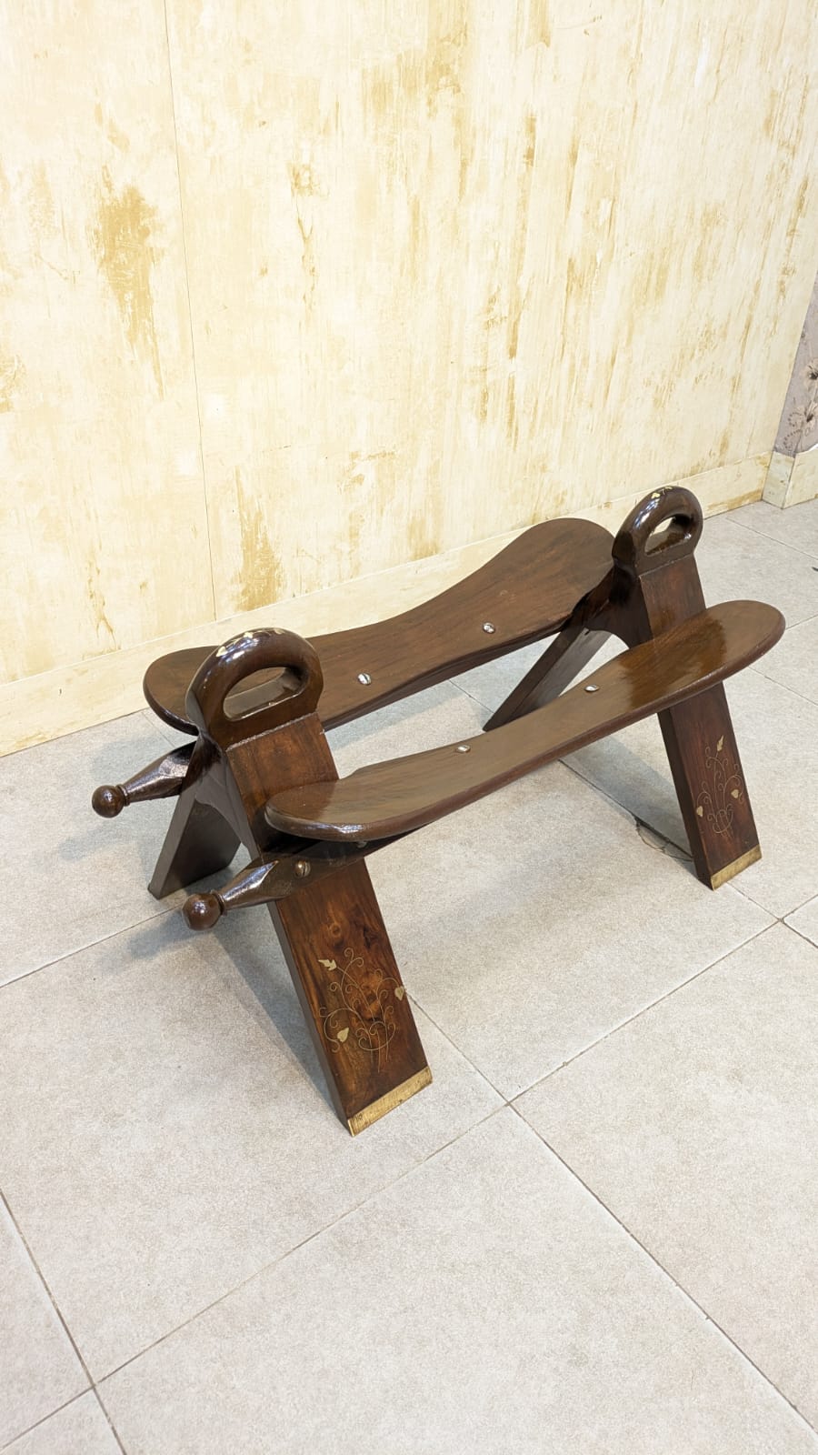 Beautiful solid sheesham wood Pair of Camel Stool