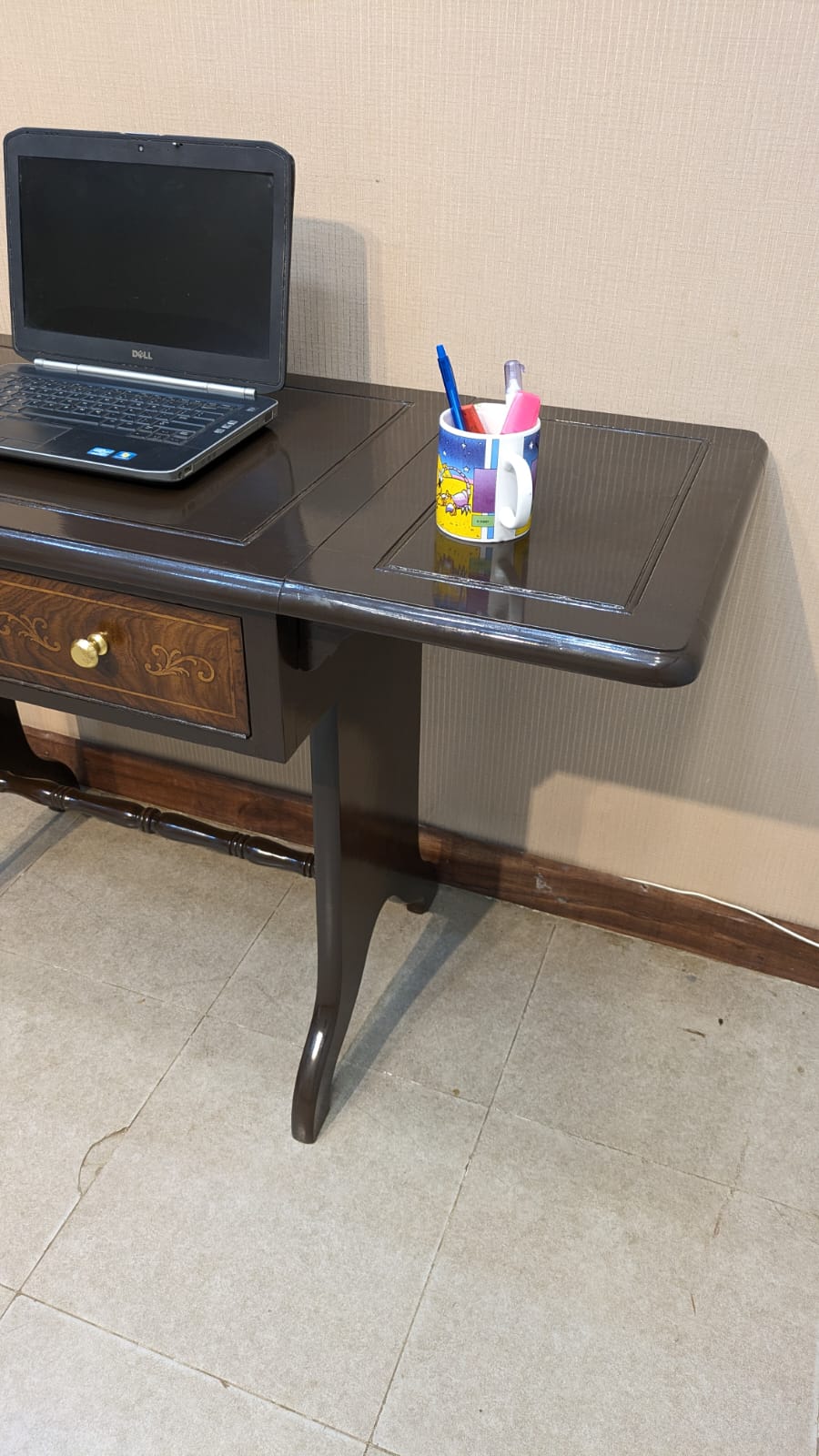 Vintage Drop Leaf Style Study Table