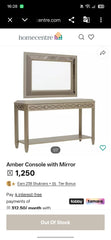 Console With Wall Mounted Mirror Home Centre Dubai