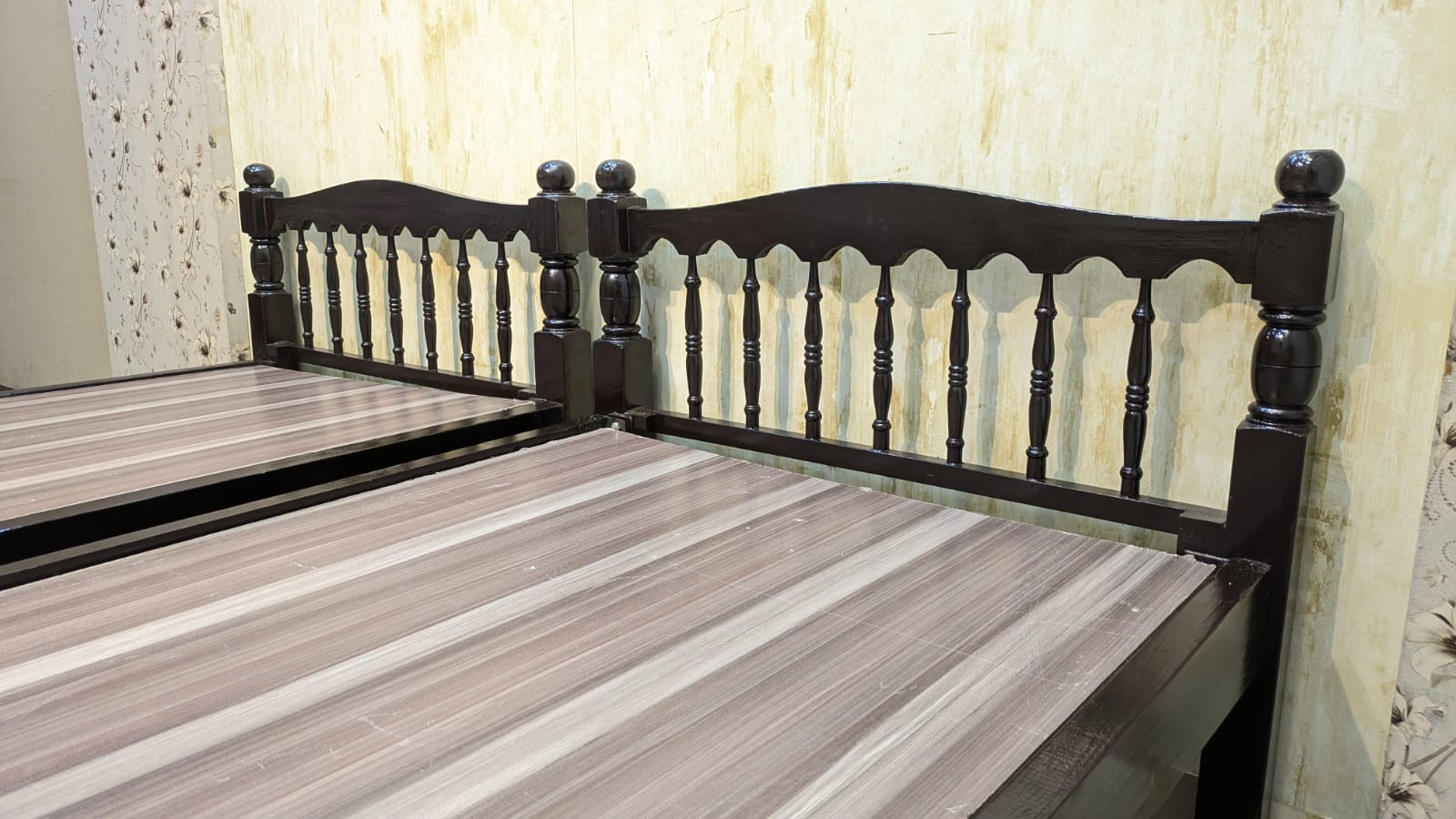 Pure Wooden Single Bed