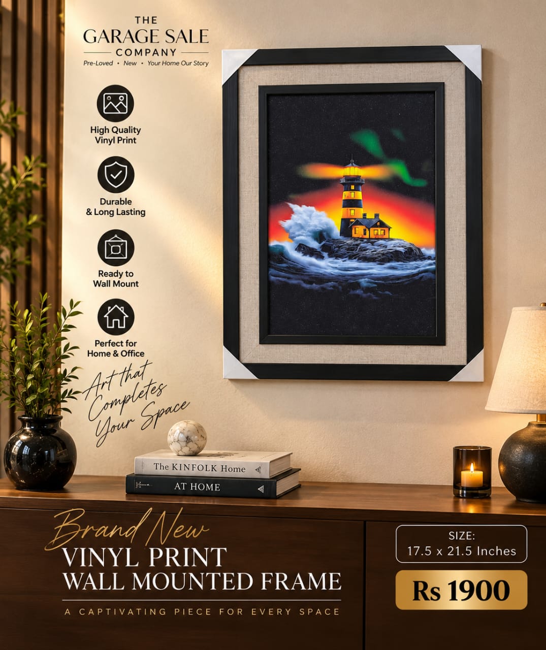 Wall Mounted Vinyl Frame