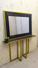 Console with Wall Mounted Mirror