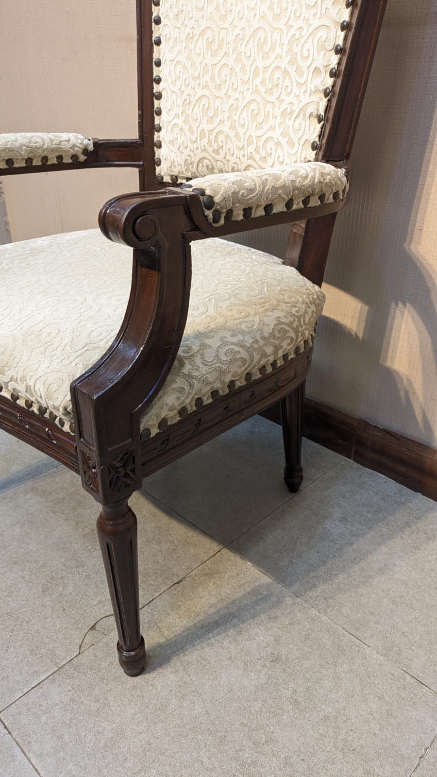 Solid Sheesham Wood Pair Of Bedroom Chairs