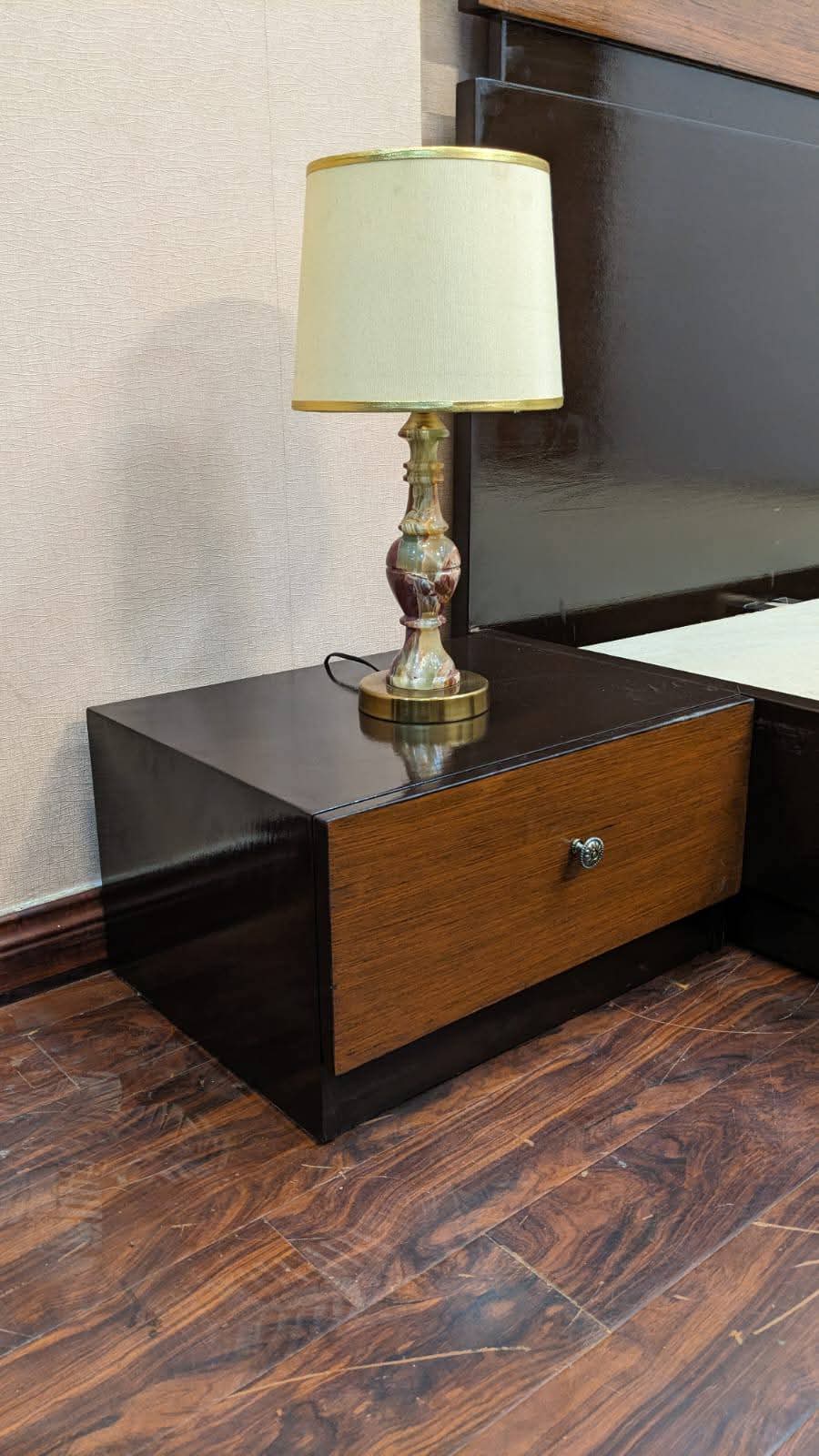 King Size Bed with 2 Side Tables and Dressing Table