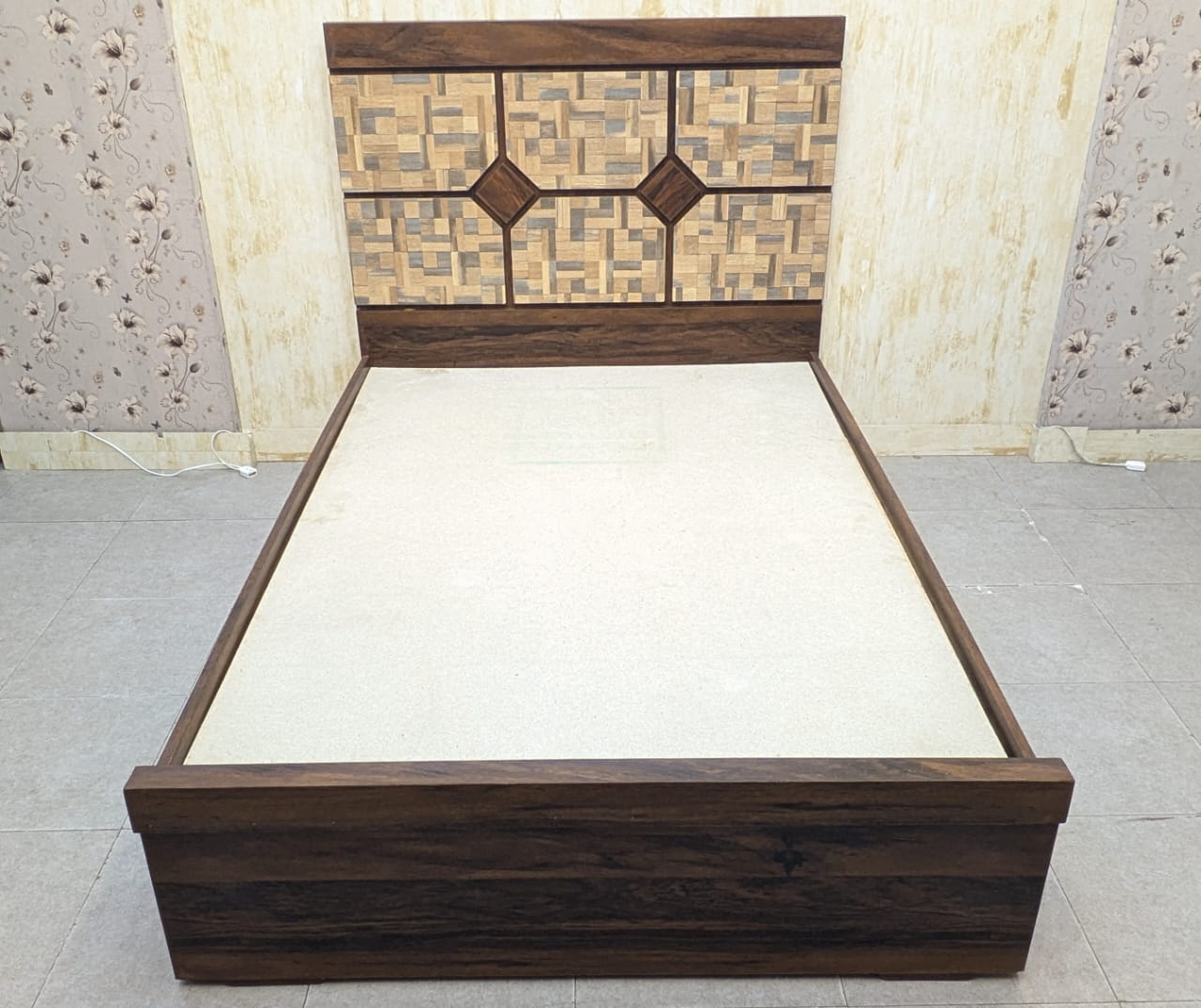 Twin Size Bed with Dura Foam Mattress