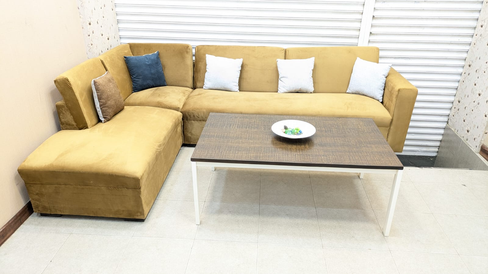 Comfortable 6 Seater L Shape Sofa Set