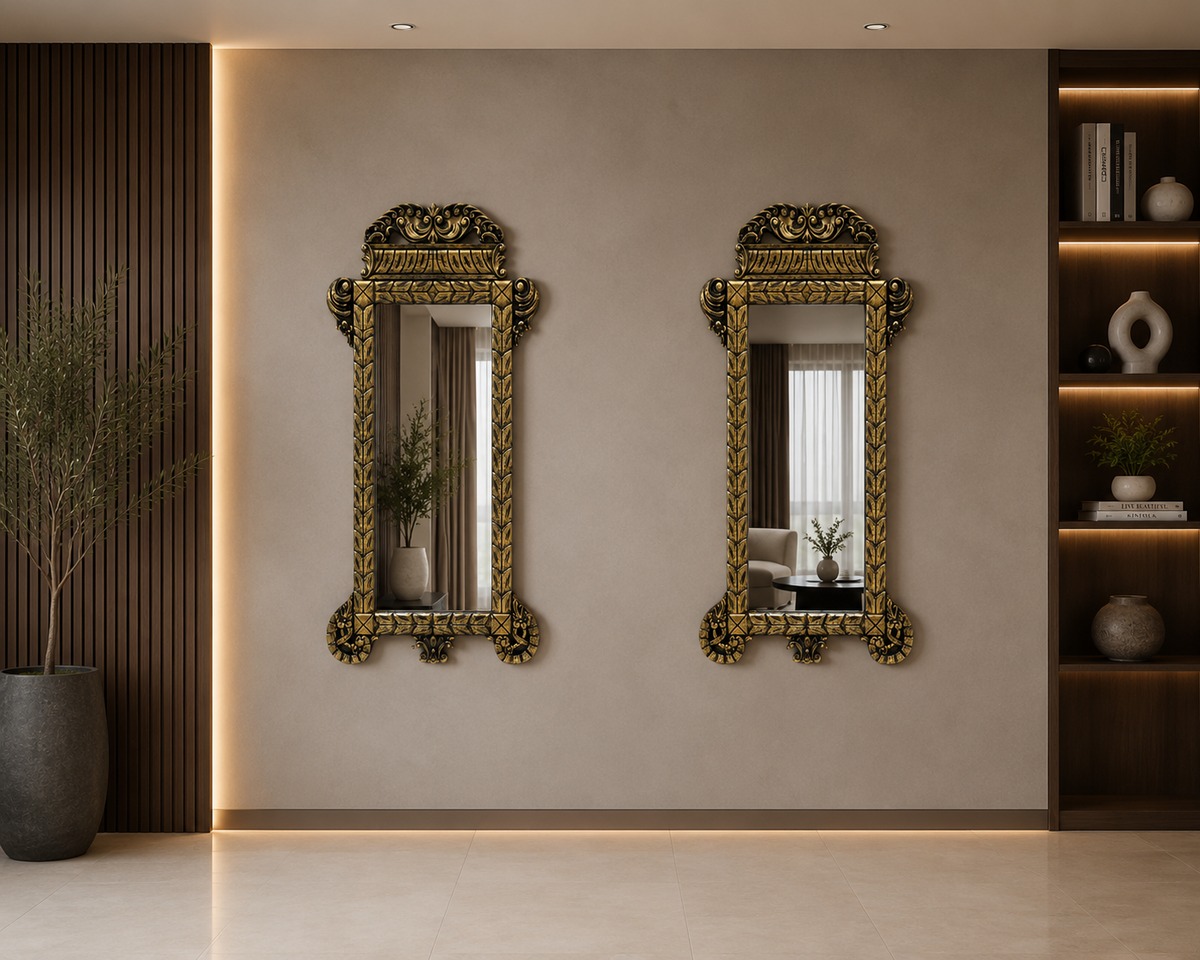 Pair Of Wall Mounted Mirror