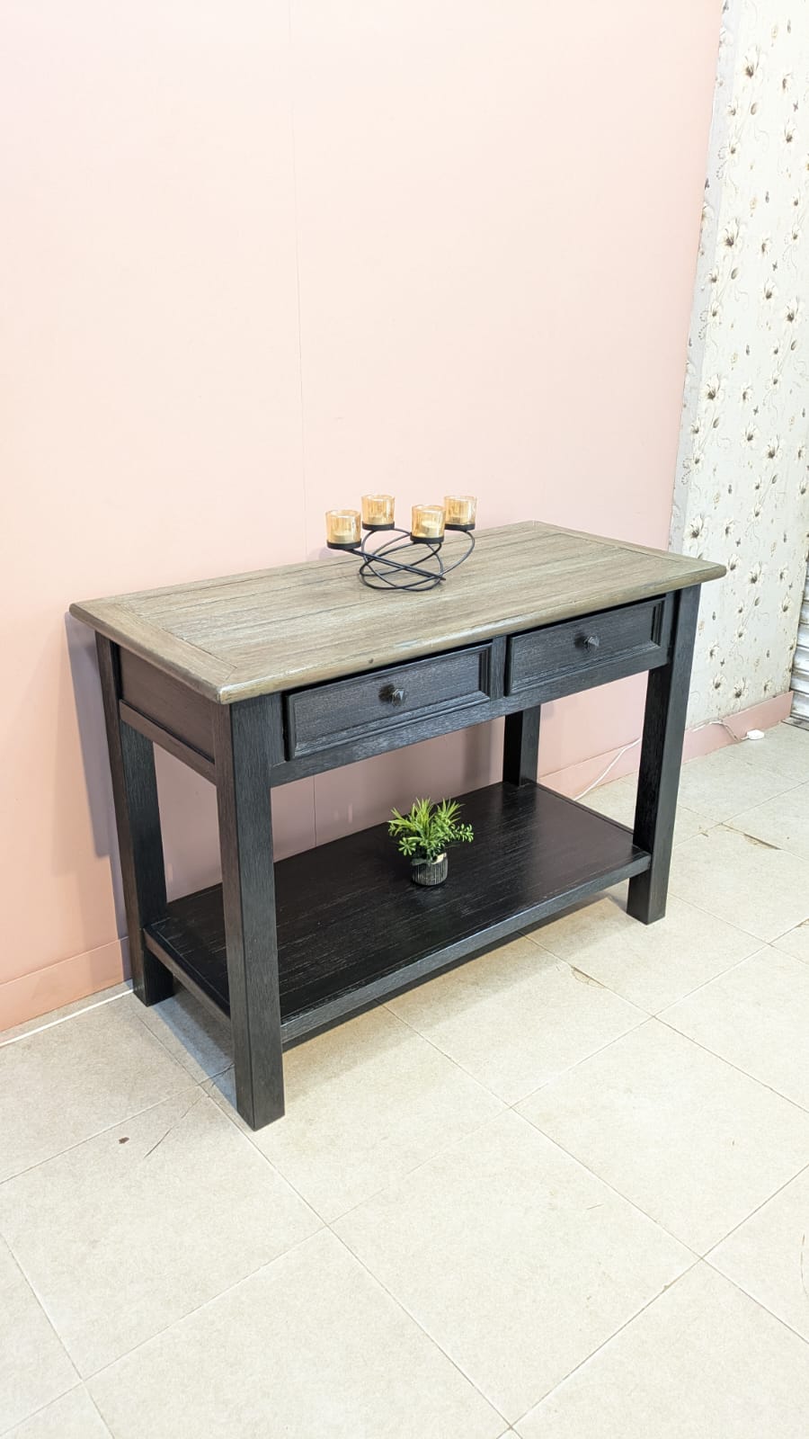 Imported American Ashley Furniture Tyler Greek Console Table