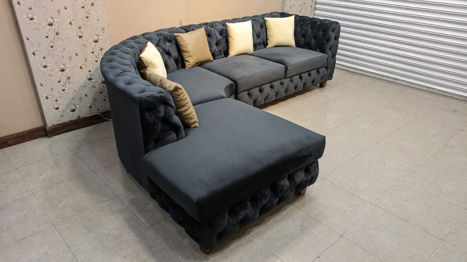 Modern Design 6 Seater L Shape Sofa Set