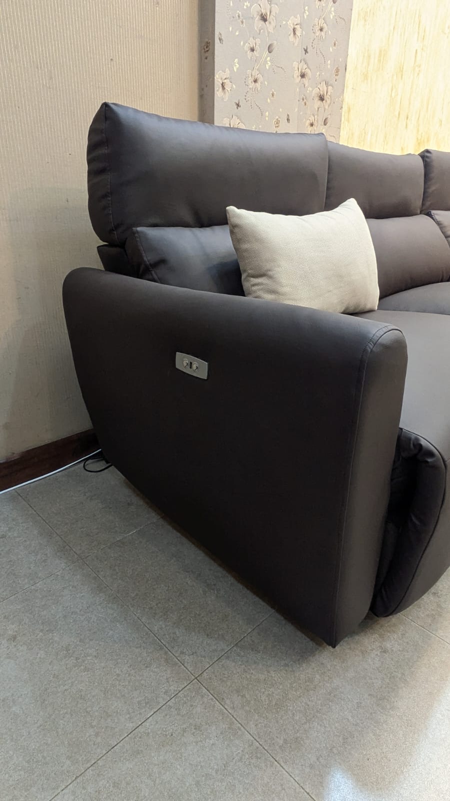 Imported 7 Seater Sectional Sofa Set with Power Reclining Seats