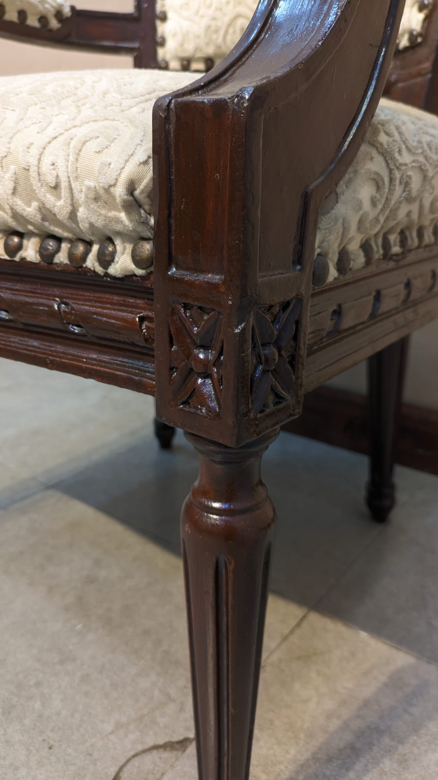Solid Sheesham Wood Pair Of Bedroom Chairs