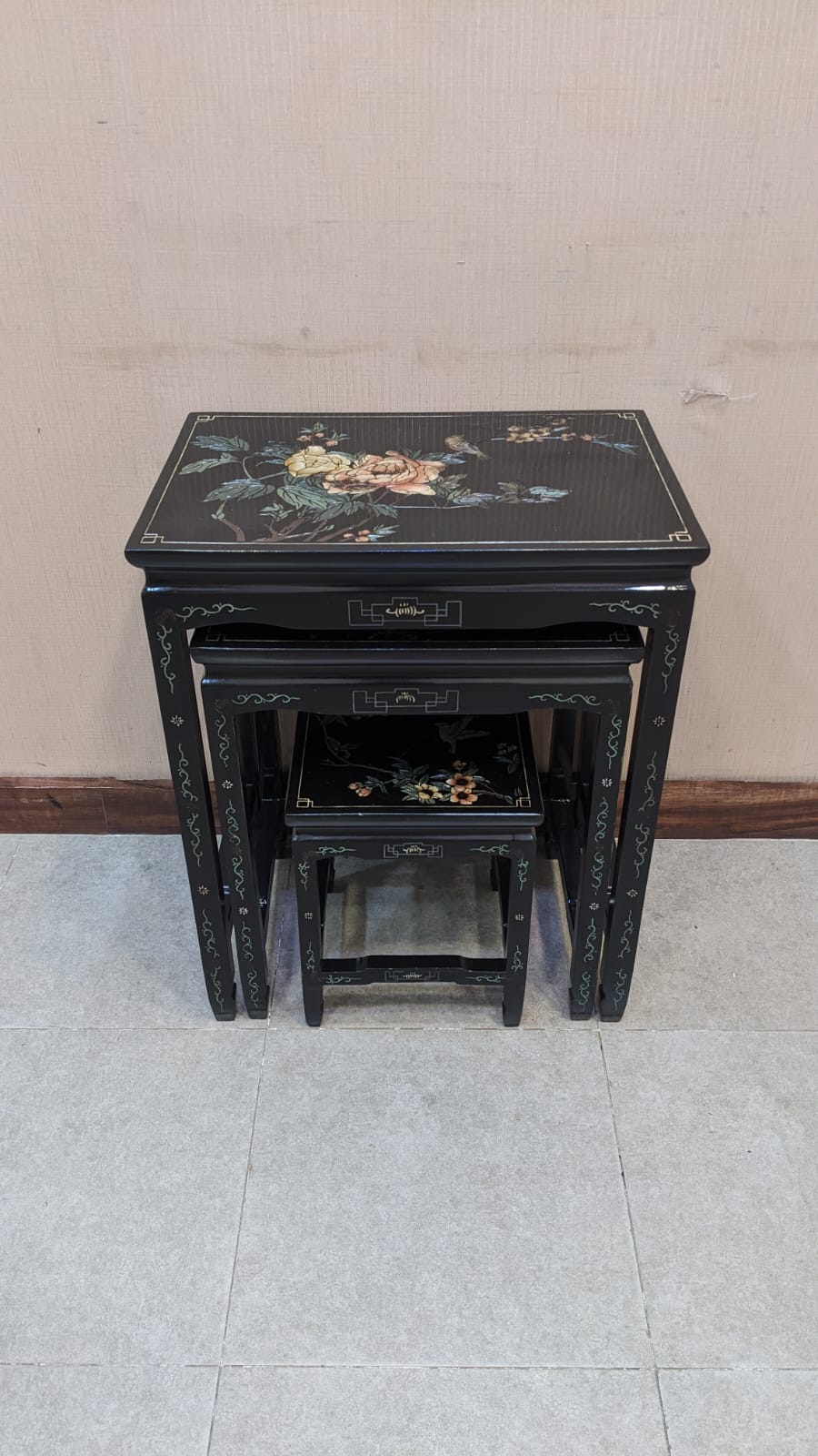 Imported Antique Chinese Nesting Tables Set
