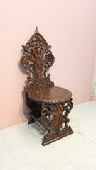 ITALIAN RENAISSANCE REVIVAL SGABELLO CHAIR