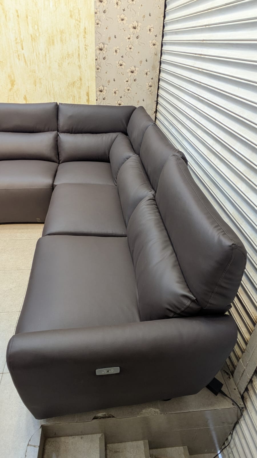 Imported 7 Seater Sectional Sofa Set with Power Reclining Seats