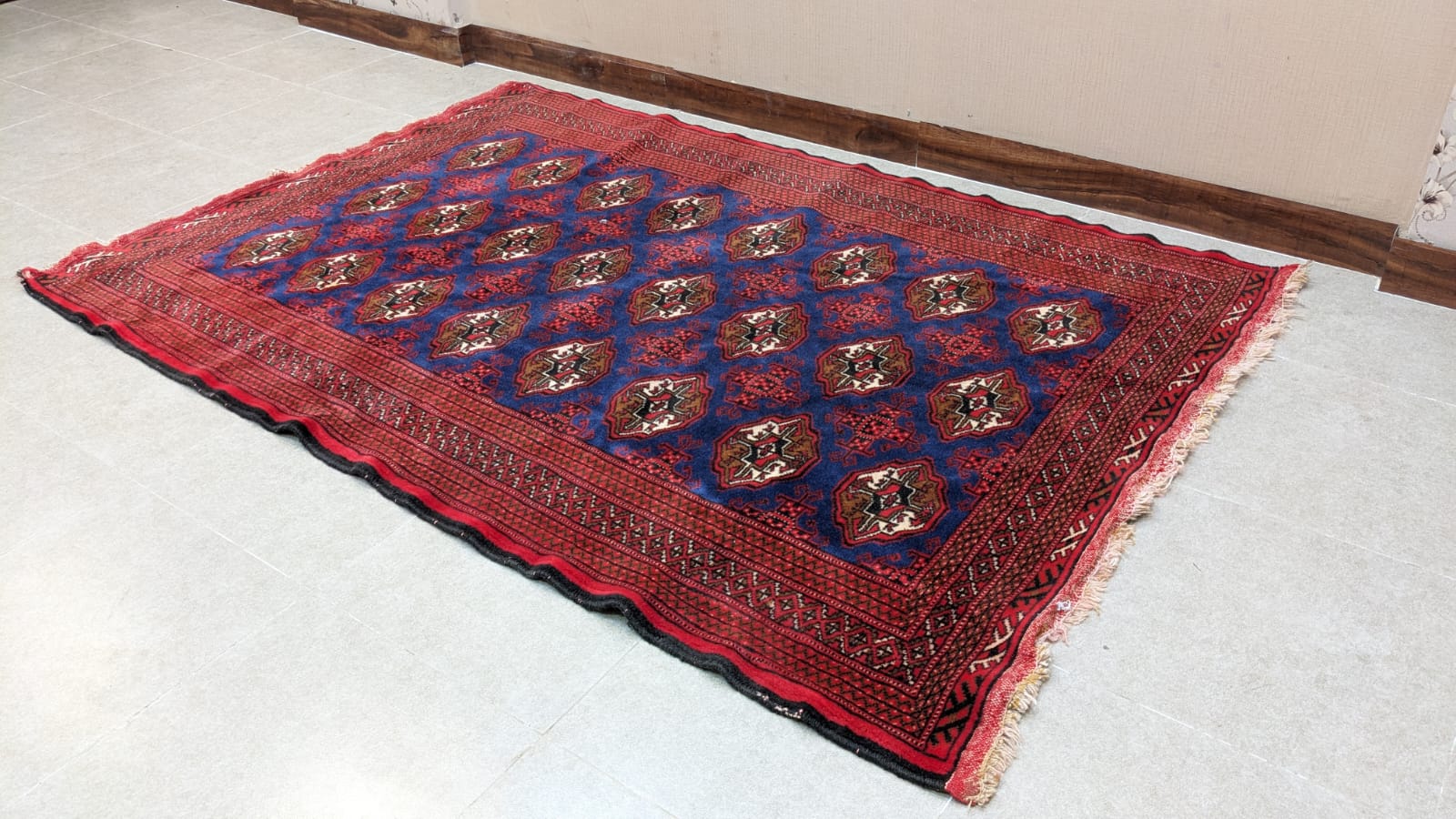 ✨Afghan Bokhara ✨ Hand Knotted Carpet