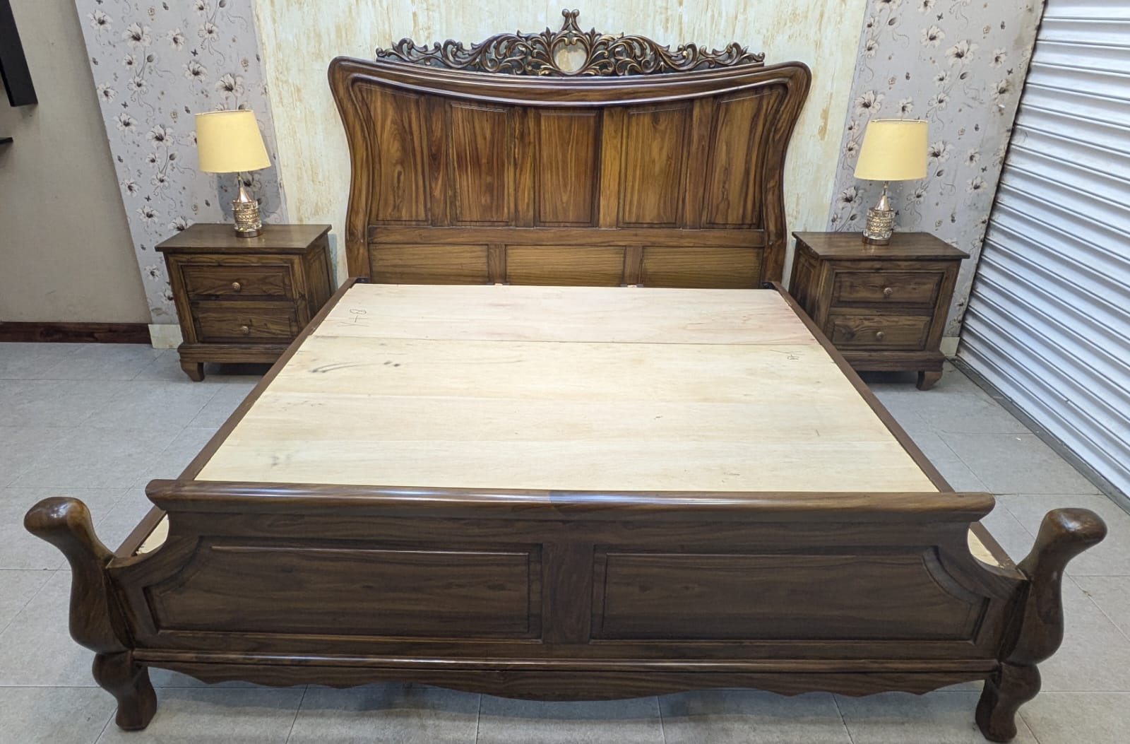 SHEESHAM WOOD KING SIZE BEDROOM SET