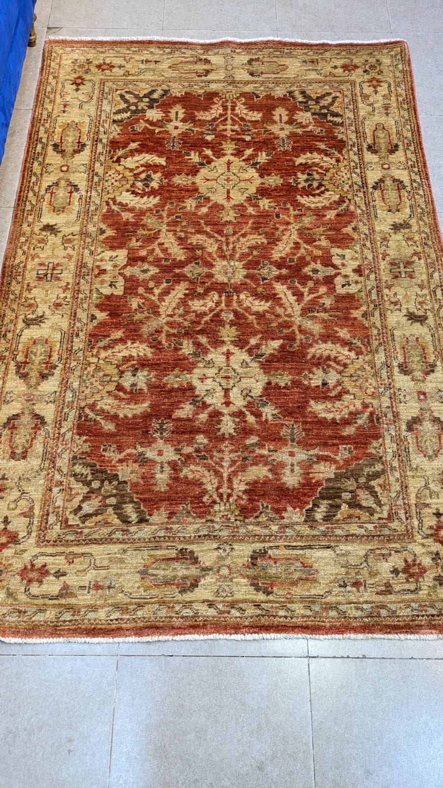 Vintage Afghanistan Chobee Hand Knotted Carpet