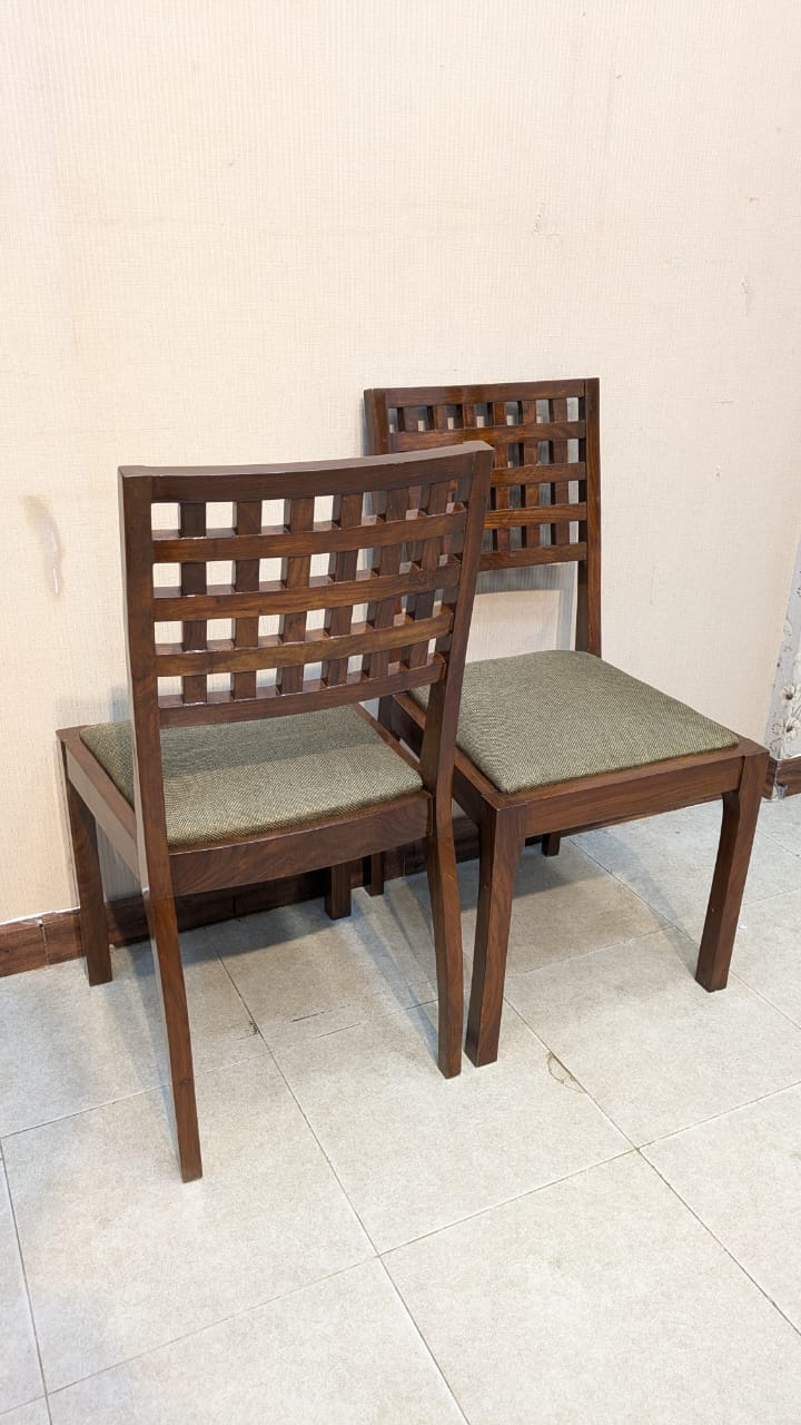 Solid Sheesham Wood 6 Seater Dining Table