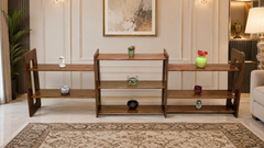 Imported 100% Solid Oak Wood Display Shelve